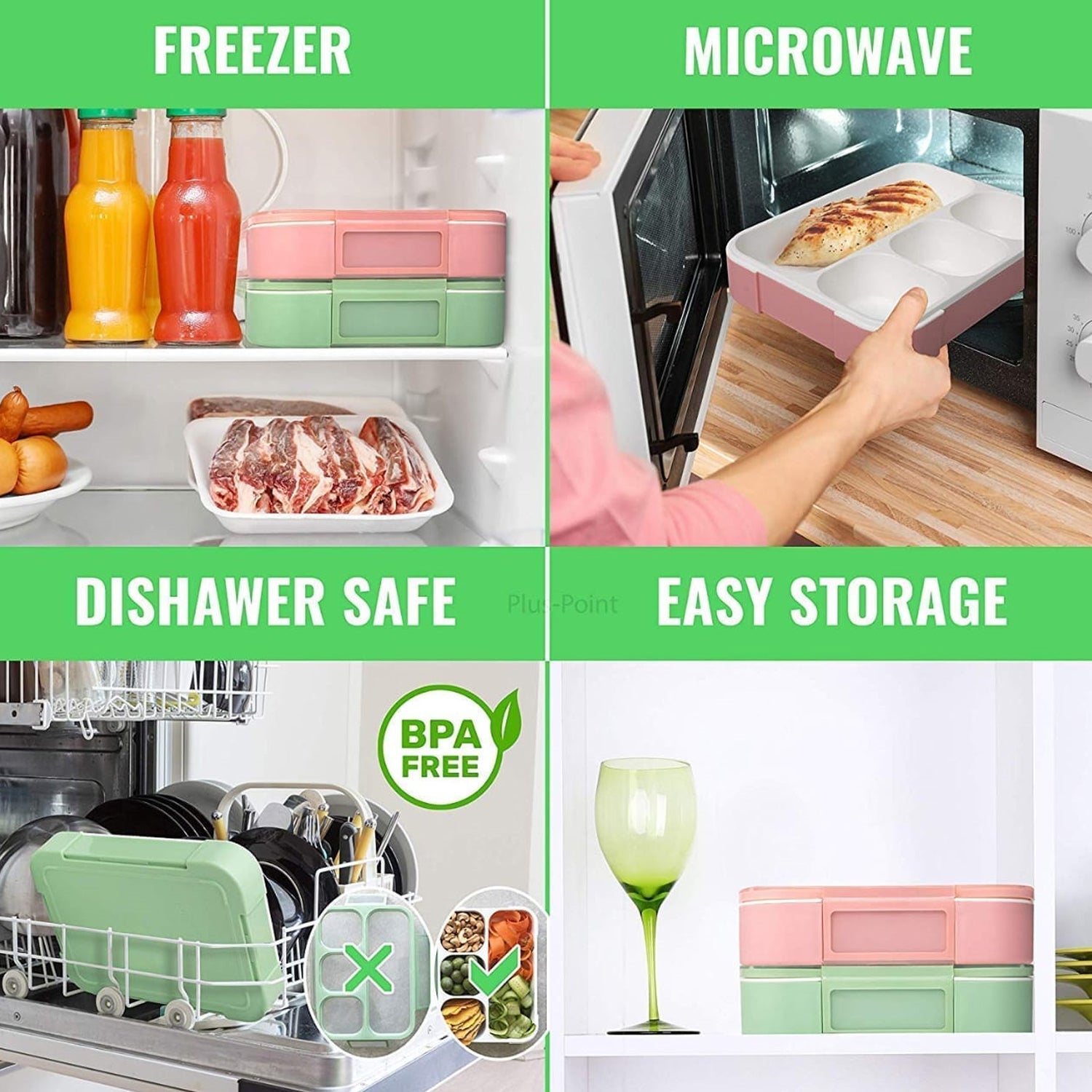 5212 Lunch Box 4 Compartment With Leak Proof Lunch Box For School & Office Use DeoDap 5212 Lunch Box 4 Compartment With Leak Proof Lunch Box For School & Office Use DeoDap